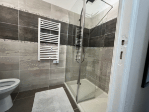 Douche italienne avec bac XL, deux pommeaux de douches